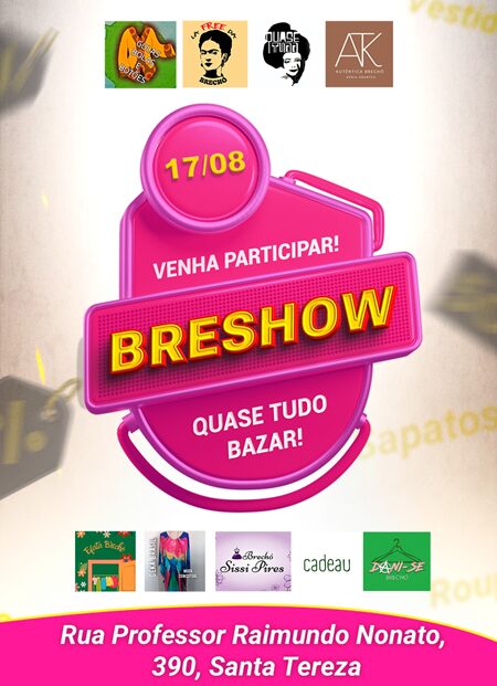 BRESHOW: Encontro de brechós em Santa Tereza